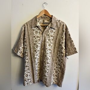 NWOT Eddie Bauer Baja Hawaiian Shirt LARGE